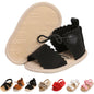 Infant Baby Boys Girls Sandals Summer Baby Wedding Dress Flat Shoes Newborn Crib Shoes First Walkers Prewalkers Shoes