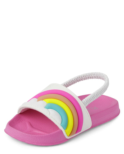 The Children's Place Girl's Baby Toddler Everyday Slide Sandals with Backstrap
