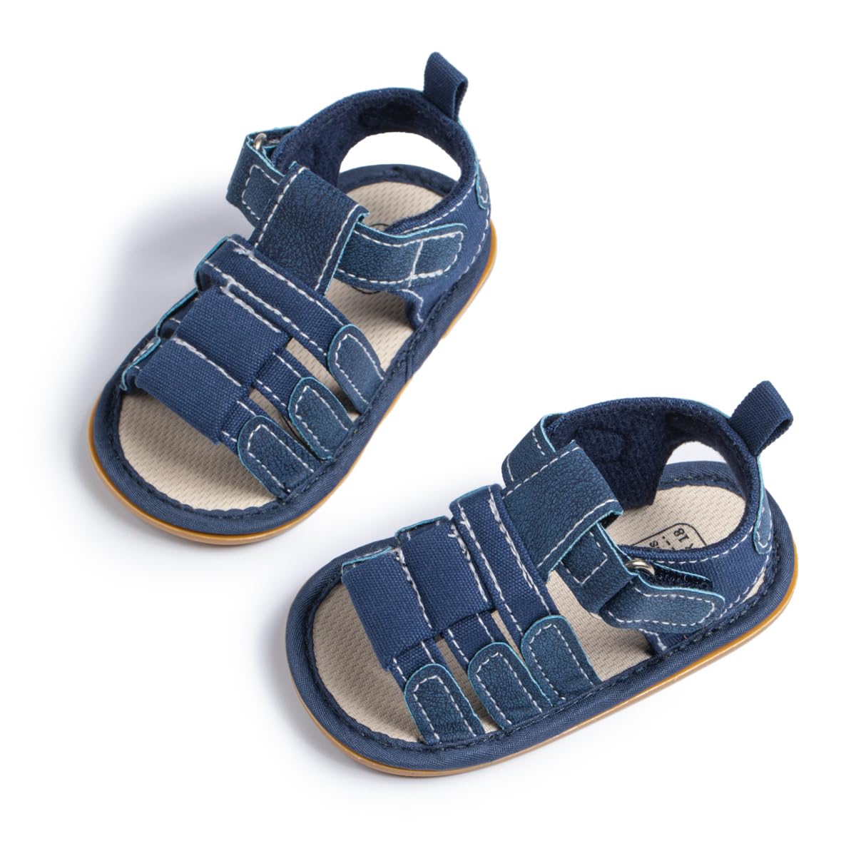 HsdsBebe Infant Baby Boys Girls Summer Beach Sandals Breathable Athletic Anti-slip Soft Sole Newborn First Walker Crib Shoes