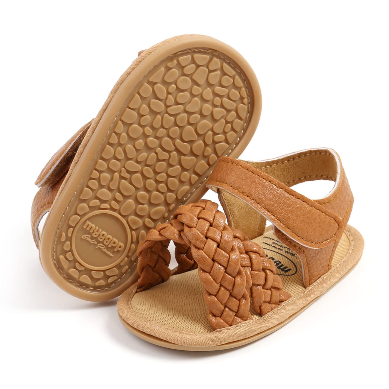 LAFEGEN Infant Baby Girls Summer Sandals Newborn Toddler First Walker Crib Dress Shoes