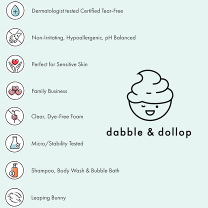 Dabble & Dollop Bath Bombs, 100% Natural Bath Bombs for Kids, Tropical Scents - USA Made, Moisturizing & Fun Droplets, Paraben & Sulfate Free, Vegan, Gluten-Free (Set of 12)