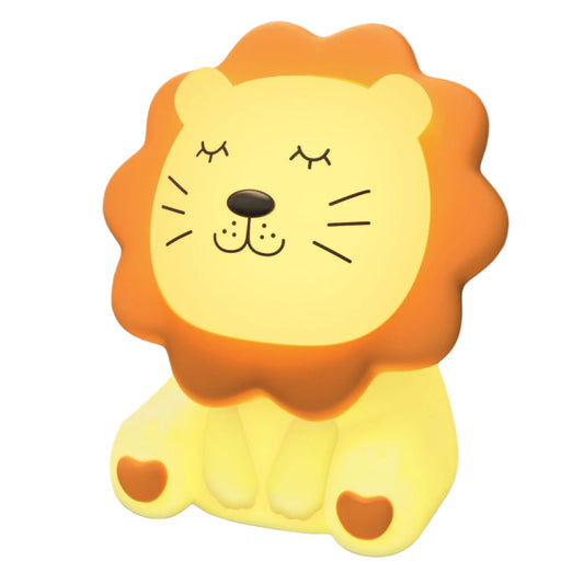 Night Light for Kids, 7 Colors Soft Silicone Kids Night Light with 3 Level Dimmable, Rechargeable Anti-glare Nursery Night Light with Warm White & Multicolor, Squishy Cute Lion Bedside Touch Lamp