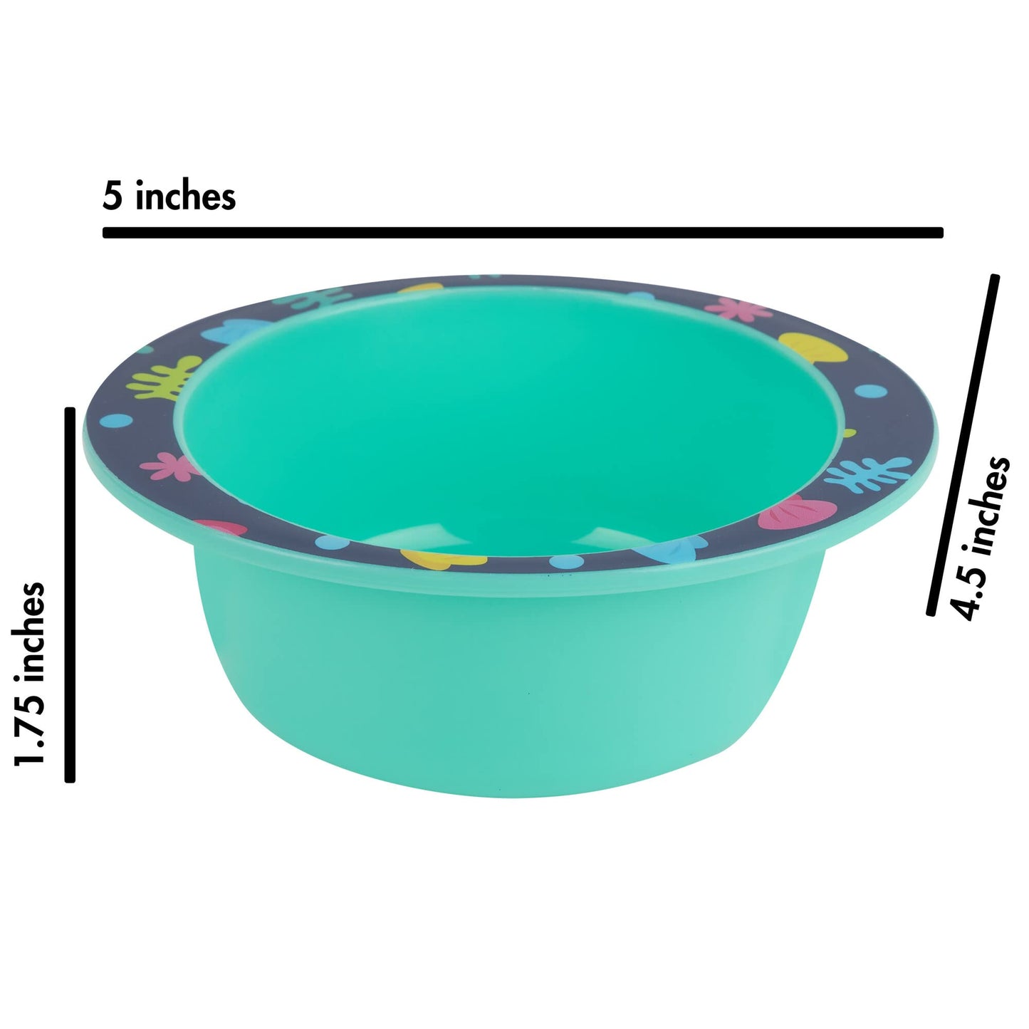 The First Years Bluey 4-Piece Place Setting - BPA Free Dishwasher Safe Toddler Dinnerware Set with Divided Plate, Bowl, Fork, Spoon - Multicolor