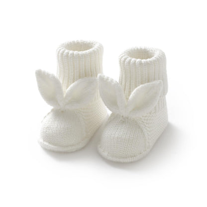 Baby Booties Newborn First Walkers Soft Knit Boots Warm Knitted Crib Shoes for Boy Girl Crochet Infant Sock