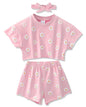 WESIDOM Toddler Girl Clothes Baby Girls Outfits 6M-5T Summer Floral Print Shirt+Shorts+Headband 3pcs Baby Clothing