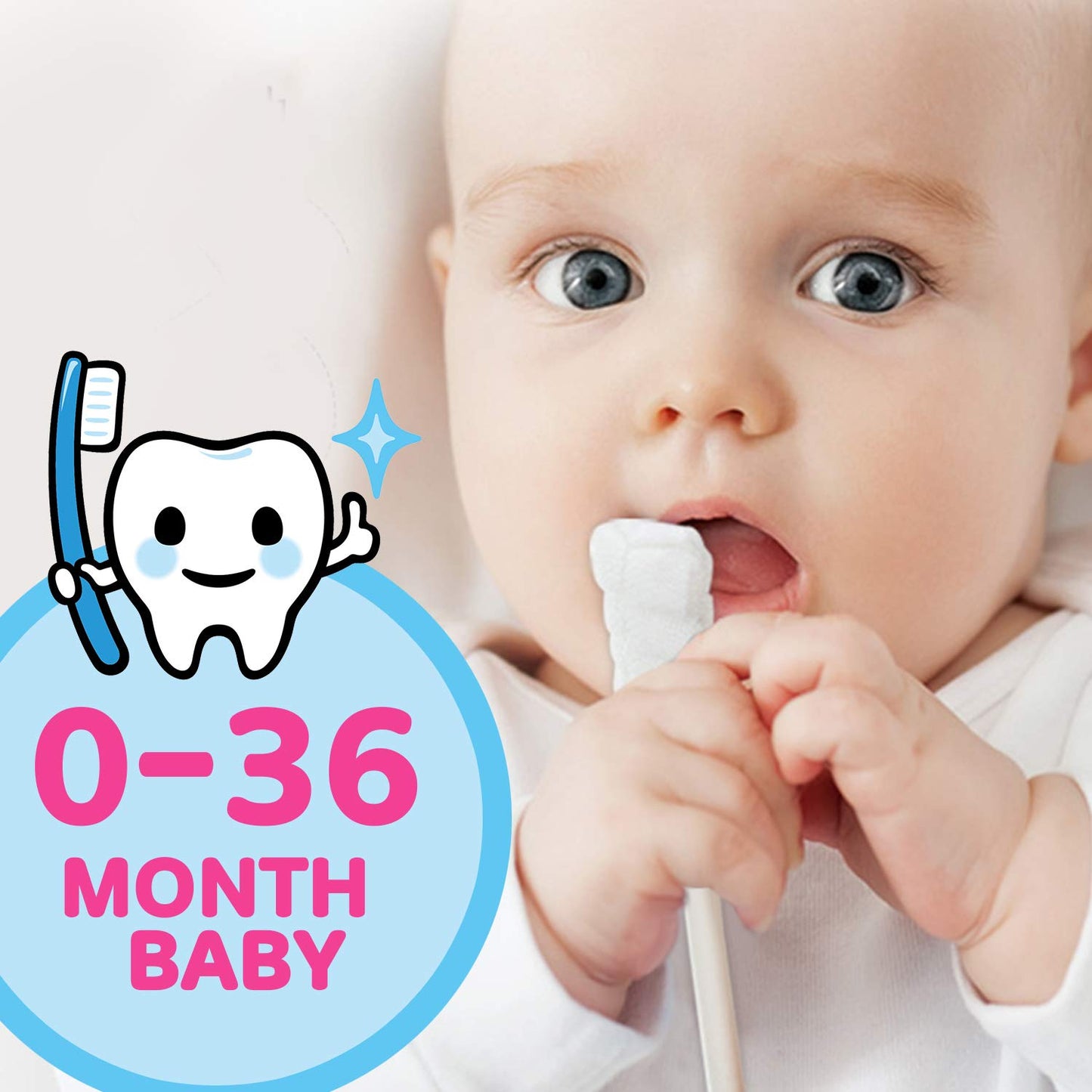 Disposable Infant Toothbrush, Tongue Cleaner, 40Pcs - Oral Care for 0-36 Month Baby + Free Finger Toothbrush
