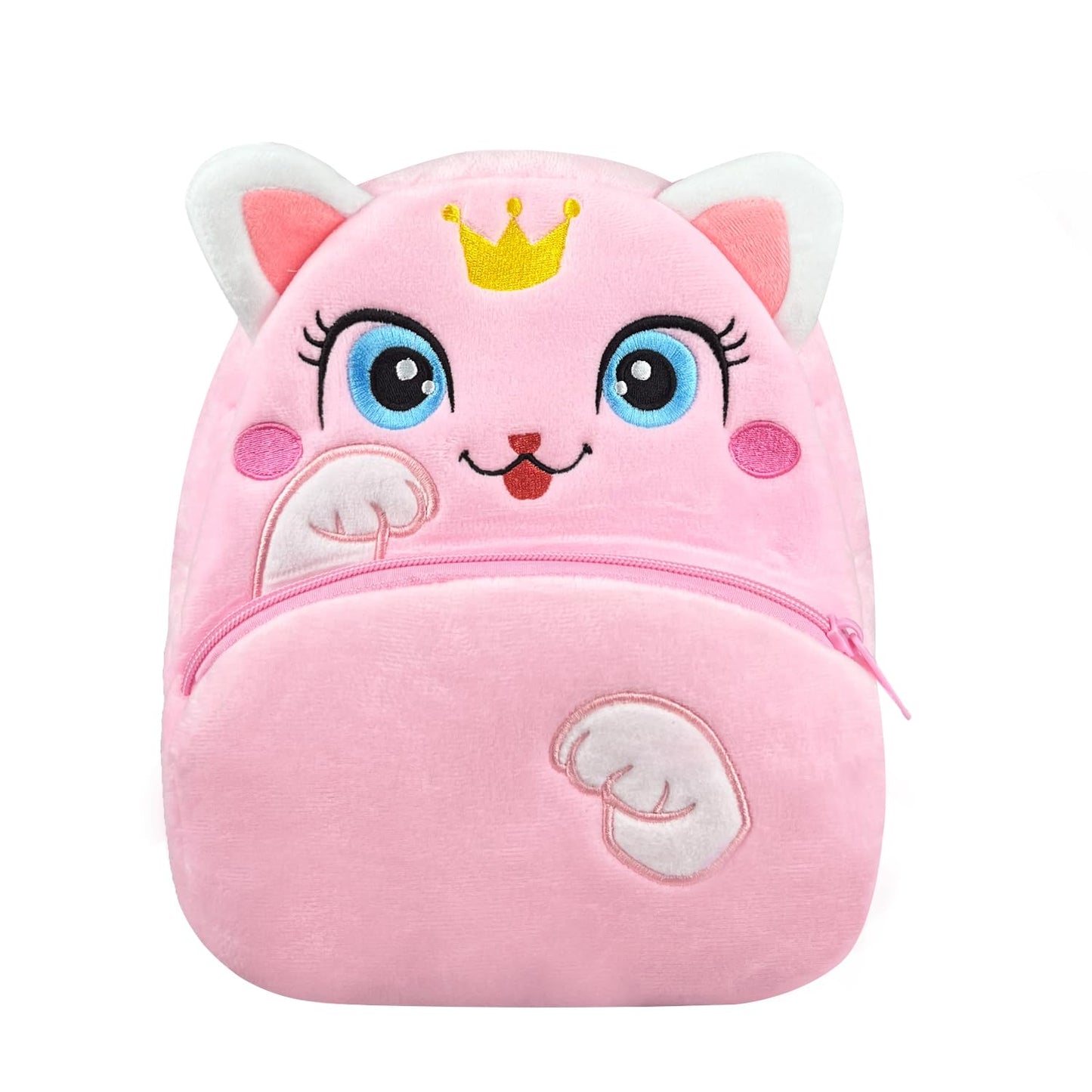 NICE CHOICE Cute Toddler Backpack Toddler Bag Plush Animal Cartoon Mini Travel Bag for Baby Girl Boy 2-6 Years(Grey Elephant)