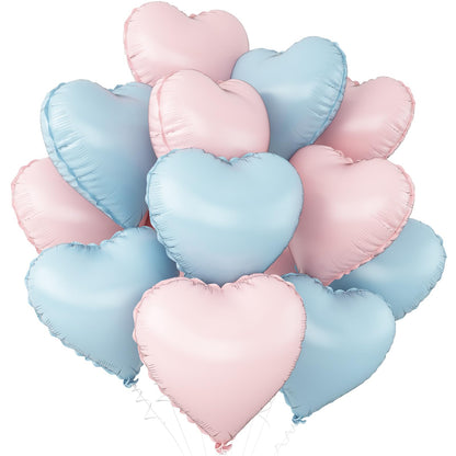 Sage Green Gold Heart Balloons,12Pcs Light Gold Heart Shaped Foil Balloons,18Inch Cream White Helium Mylar Balloon for Baby Shower Birthday Anniversary Wedding Party Decorations