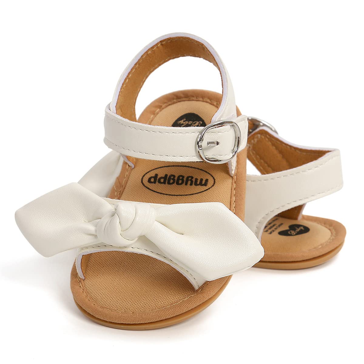 ohsofy Baby Girls Boys Sandals Infant Summer Beach Casual Shoes Bow Princess Dress Flats Rubber Sole Non Slip Outdoor Fishman Sandals Toddler First Walker Crib Shoes