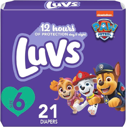 Luvs Size 3 Baby Diapers, Platinum Protection Bluey Diapers for Day & Night, Size 3, 104 Count (Packaging May Vary)