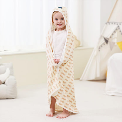GRSSDER Baby Hooded Towel 2 Pack for Newborn, Super Soft Bath Towels with Original Design, Ultra Absorbent Knit Terry, Large Toddler Towels with Hood for Girls, Shower Gifts for Infant, 34"x 34"