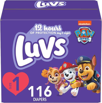 Luvs Size 3 Baby Diapers, Platinum Protection Bluey Diapers for Day & Night, Size 3, 104 Count (Packaging May Vary)
