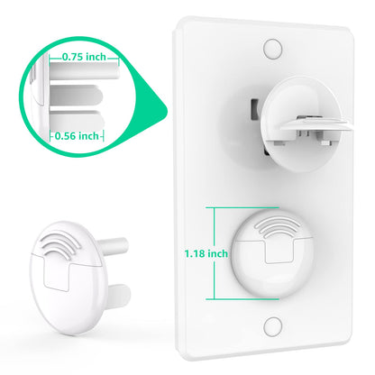 Mom's Choice Gold Awards Winner - Outlet Covers with Hidden Pull Handle Baby Proofing Plug Covers (45 Pack) 3-Prong Child Safety Socket Covers Electrical Outlet Protectors Kid Proof Outlet Cap