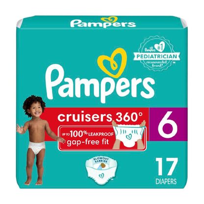 Pampers Diapers - Cruisers 360 - Size 5, 100 Count, Babyproof up to 100% Leakproof Pull-On Diaper