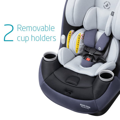 Maxi-Cosi Pria All-in-One Convertible Car Seat, Rear Facing Car Seat for Infants from 4-40 lbs, Forward Facing Car Seat up to 100 lbs in Booster Seat Mode, Rose Pink Sweater
