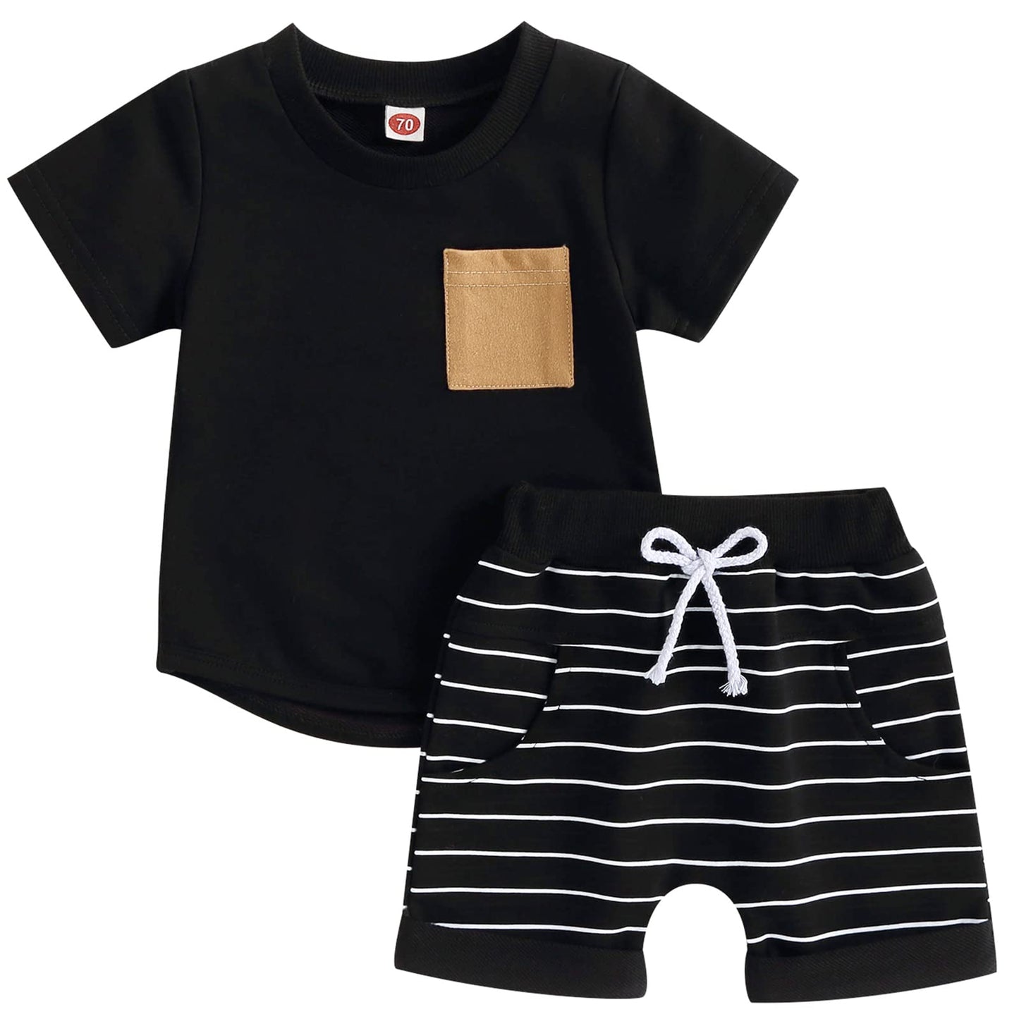 Mubineo Infant Toddler Baby Boy Summer T Shirt Shorts Outfits Short Sleeve Tee Tops Clothes Set
