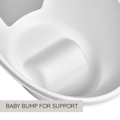 Newborn Baby Bath | Built in Support Bump and Soft Backrest | Suitable from Newborn | Bath Seat Support Includes Plug | Blossom Pink