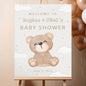Personalized We Can Bearly Wait Baby Shower Welcome Sign, Welcome to Baby Shower Sign - Teddy Bear & Balloon Theme Décor #5