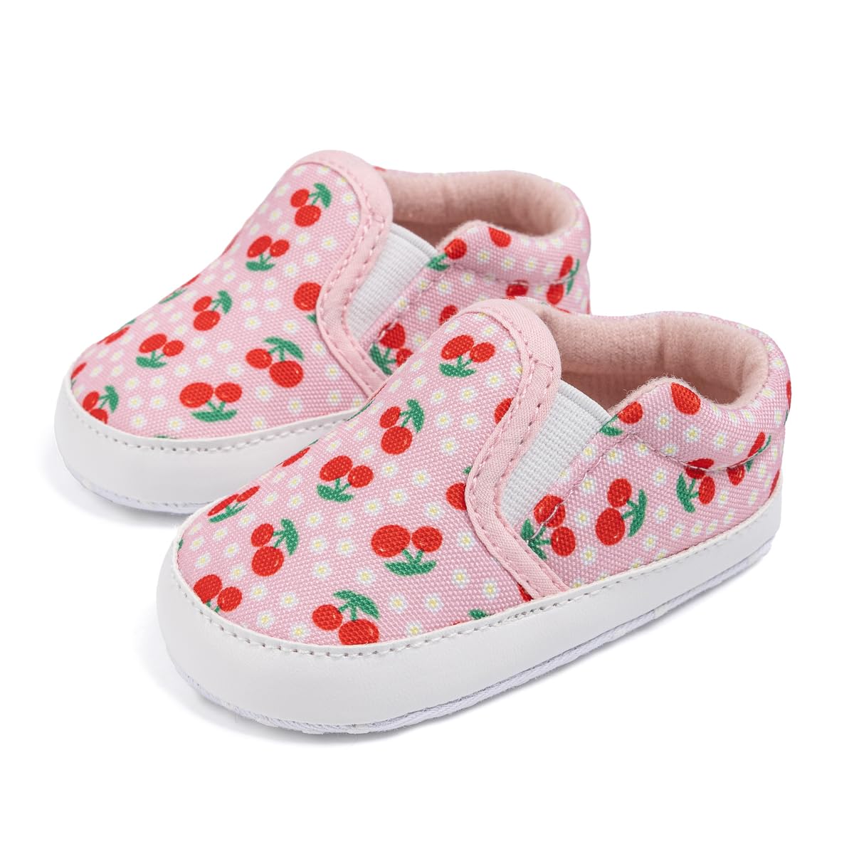Morbido Infant Baby Boys Girls Canvas Sneaker Toddler Slip On Anti Skid Newborn First Walkers Candy Shoes for 0-18 Months