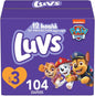 Luvs Size 3 Baby Diapers, Platinum Protection Bluey Diapers for Day & Night, Size 3, 104 Count (Packaging May Vary)