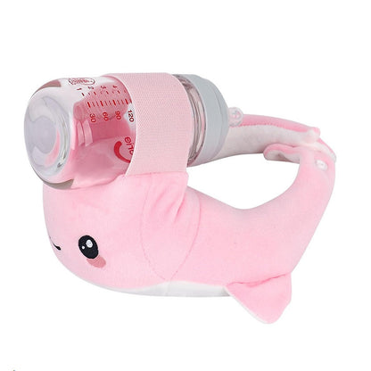 Baby Bottle Holder,Self Feeding Support Pad for Hands Free Bottle Feeding,Drying Rack Bottle (Grey)