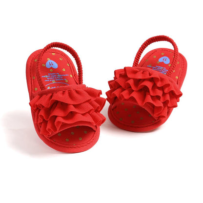 Ohwawadi Baby Boys Girls Sandals Soft Sole Summer Infant Wedding Dress Flat Shoes Beach Sandal Newborn Crib Shoes First Walkers
