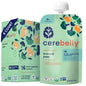 Cerebelly Organic Baby Food Pouches Variety Pack – Organic Veggie Purees for Toddlers | No Added Sugar, Fiber, Non-GMO | Blended Toddler Pouches | 4 Ounce BPA-Free Pouch | 4 Flavors | 8 Count