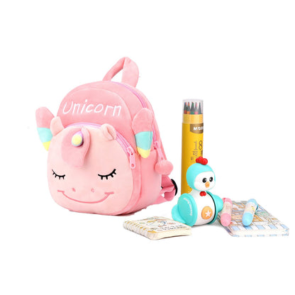 Cute Toddler Backpack Plush Animal Cartoon Mini Travel Daycare Bag for Baby Girl Boy 2-6 Years (Shark Blue)