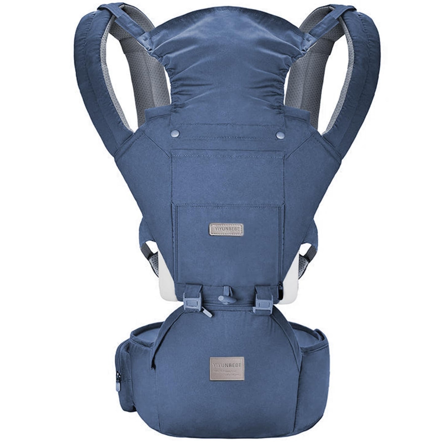 Baby Carrier, Ergonomic 6-in-1 Baby Carrier with Hip Seat for Newborn Infant Toddler, Adjustable Detachable Baby Holder Carrier for Dad Mom