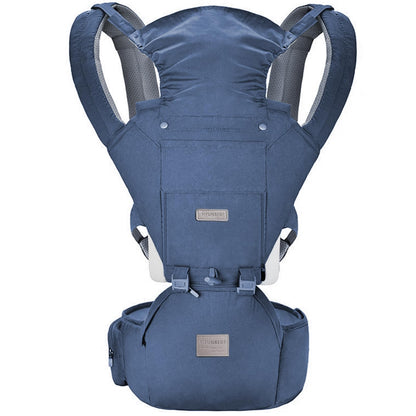 Baby Carrier, Ergonomic 6-in-1 Baby Carrier with Hip Seat for Newborn Infant Toddler, Adjustable Detachable Baby Holder Carrier for Dad Mom