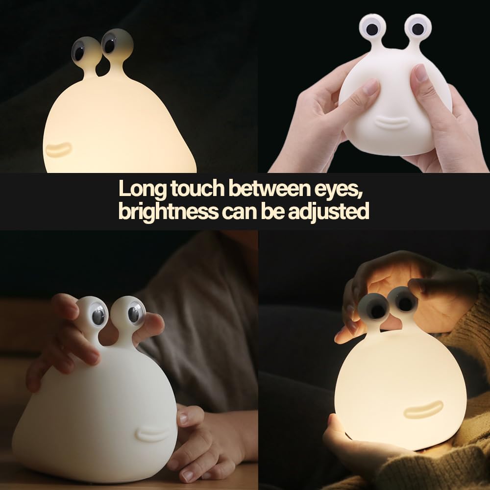 Led Cute Dog Night Light, Dimmable Nursery Puppy Kawaii Lamps, Super Squishy Silicone USB Rechargeable Touch Control Night Lamp for Kids Adults, Used for Camping Party Room Decor (Dog)