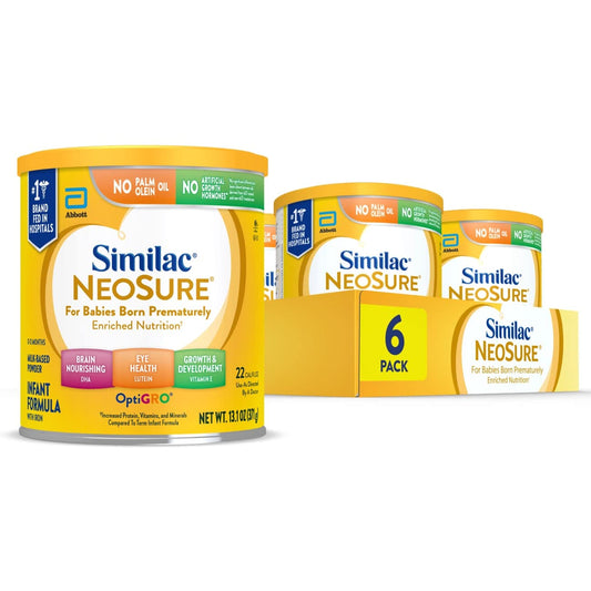 Similac NeoSure Premature Post-Discharge Infant Formula, Baby Formula Powder, 22.8-oz Value Can, Pack of 4