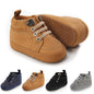 Meckior Toddler Baby Boys Girls High Tops Ankle Sneakers Soft Anti-Slip Sole PU Leather Moccasins Infant Newborn Prewalker First Walking Crib Shoes