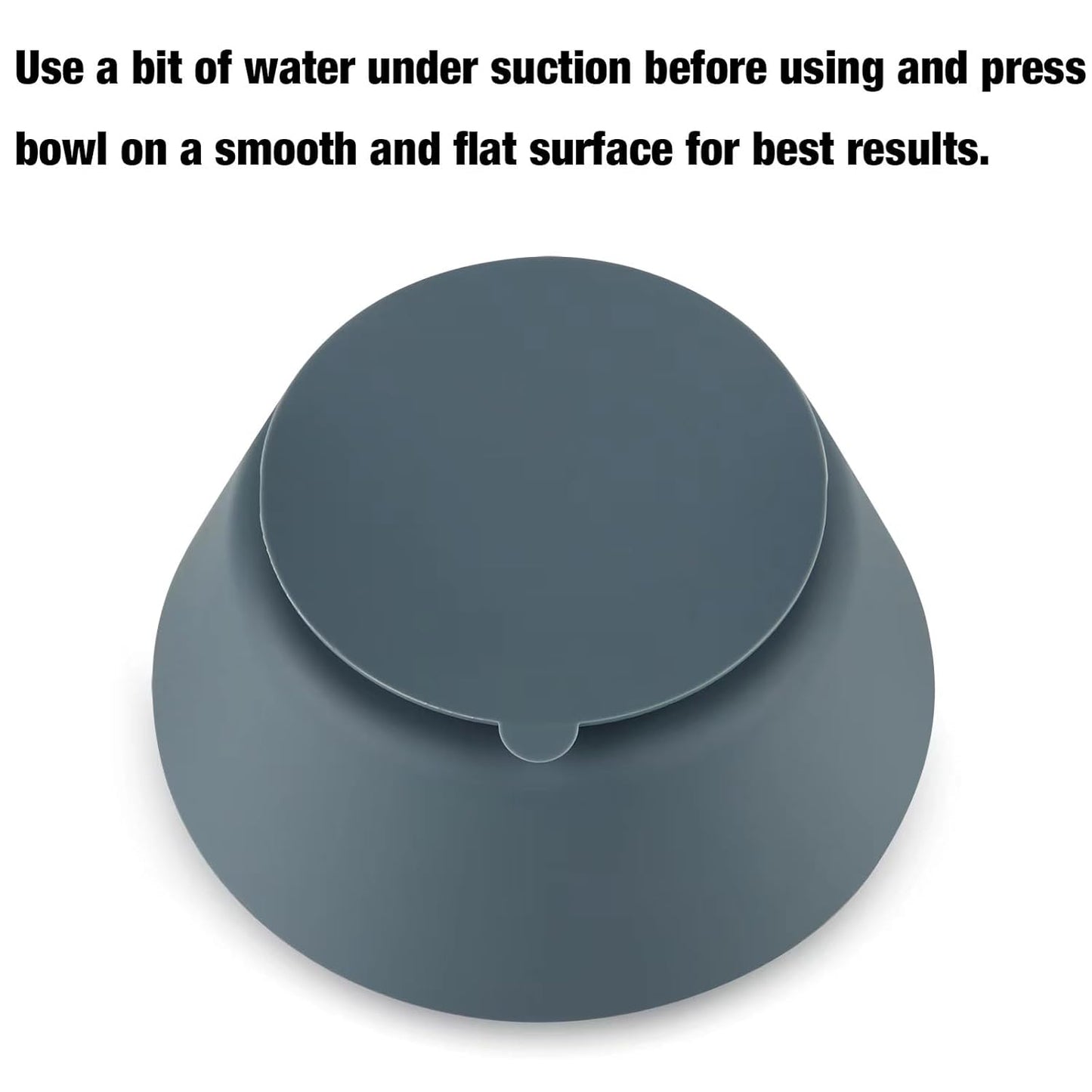 PandaEar 3 Pack Baby Suction Bowls|Silicone Food Bowls First Stage Feeding for Baby Toddler Infant Kids| Food Grade Soft Safe BPA-Free Silicone Toddler Bowls -Blue/Gray