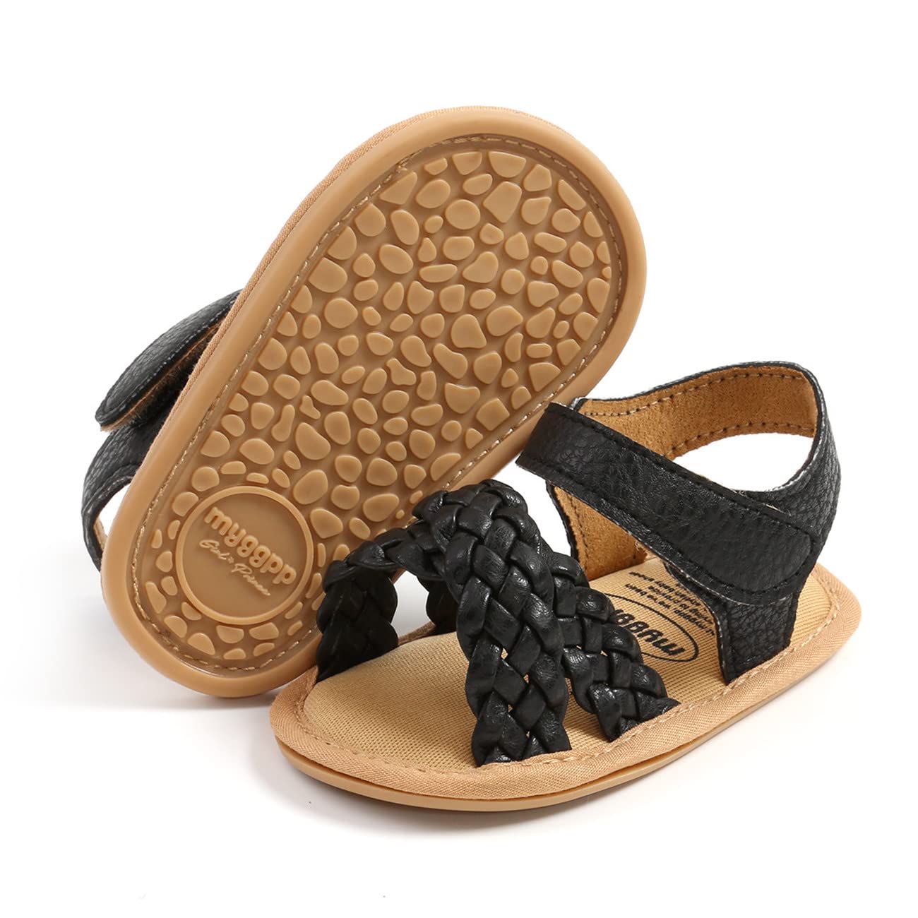 LAFEGEN Infant Baby Girls Summer Sandals Newborn Toddler First Walker Crib Dress Shoes