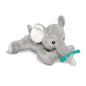 RaZbaby JollyPop Pacifier, Holder w/Detachable Baby Pacifier, Stuffed Animal RaZbuddy, All Ages 0M+, 100% Medical Grade USA Made Silicone, Machine Washable, Textured & Easy to Hold – Dragon