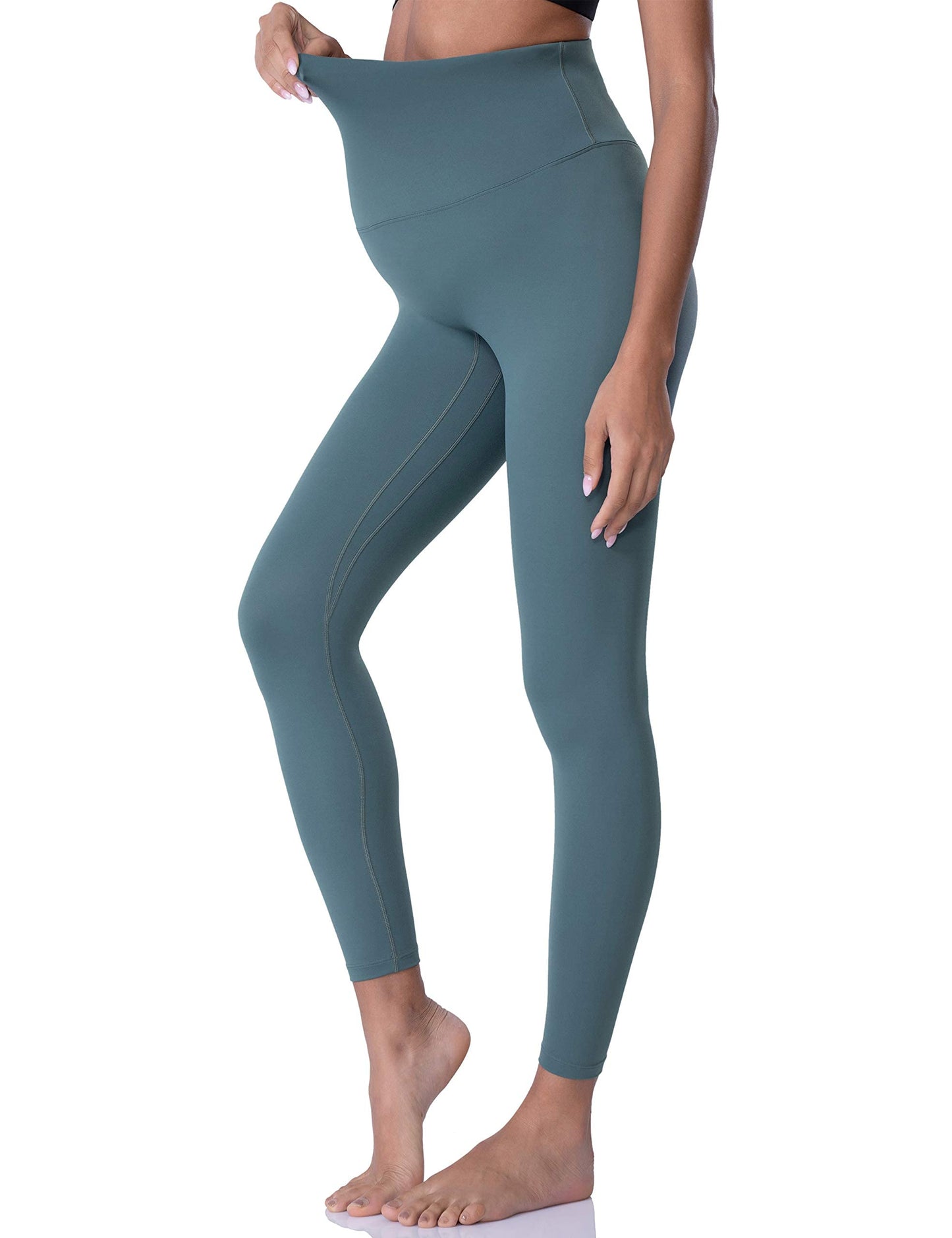 POSHDIVAH Women's Maternity Leggings Over The Belly Pregnancy Yoga Pants Active Wear Workout Leggings