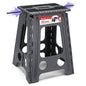 ACSTEP Folding Step Stool 9'' Tall Kids Step Stool Holds Up to 300 lb Plastic Foldable Step Stools for Kids Non-Slip Surface with Carry Handle Collapsible Stool for Home, Outdoor and Indoor(Black)
