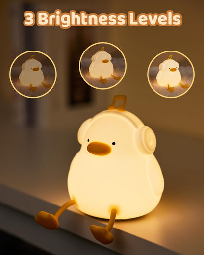 Panda Night Light, Cute Squishy Dimmable Lamp for Kids, Toddler and Baby Room, Bedroom Light