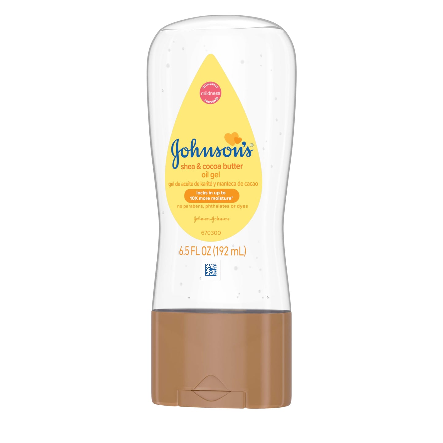 Johnson's Baby Oil, Mineral Oil Enriched with Shea & Cocoa Butter to Prevent Moisture Loss, Hypoallergenic, 20 fl. oz