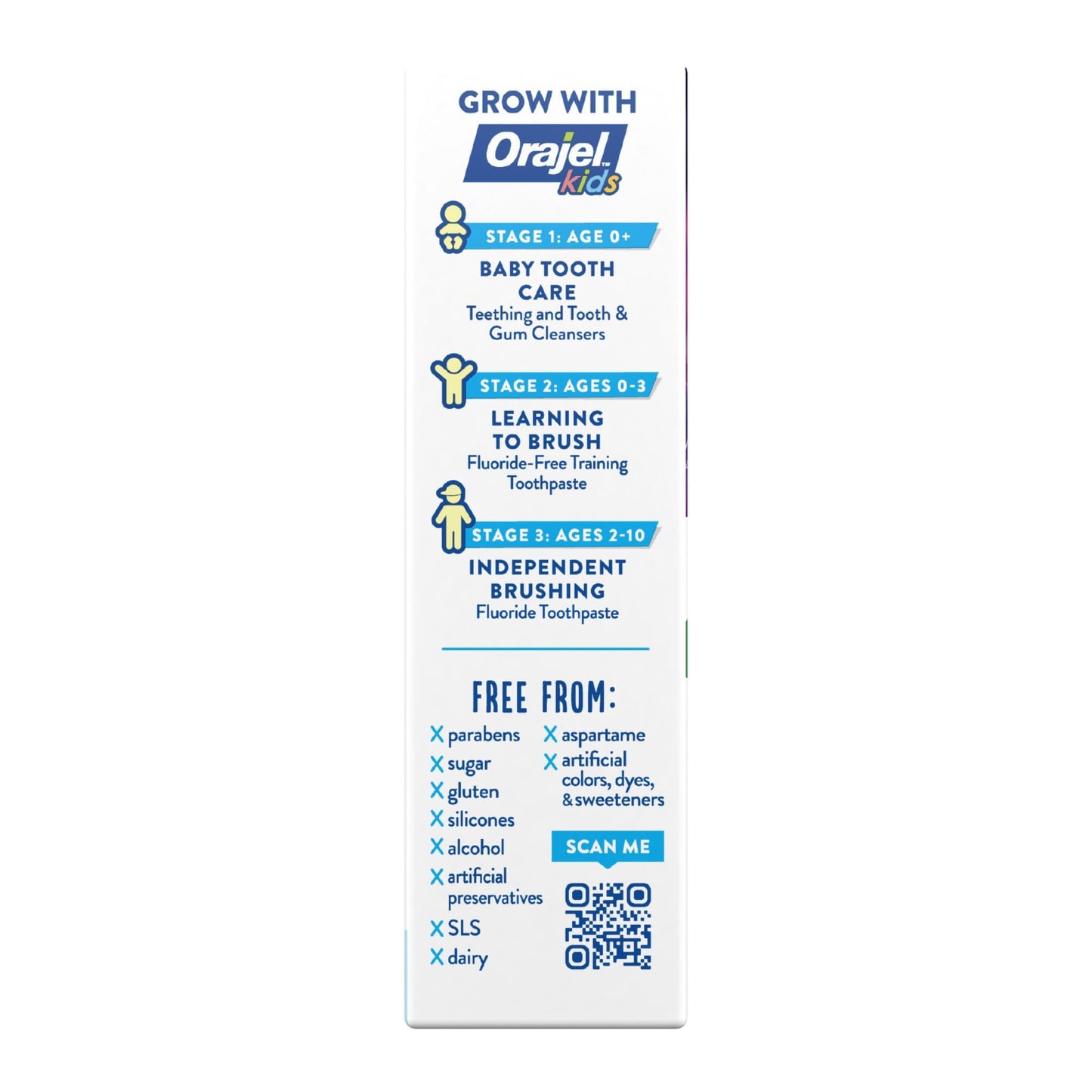 Orajel Kids Paw Patrol Fluoride-Free Training Toothpaste, Natural Fruity Fun Flavor, #1 Pediatrician Recommended , 1.5oz Tube