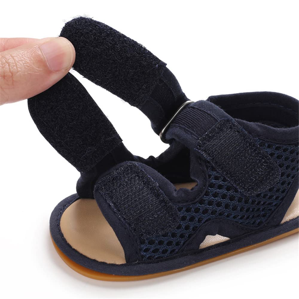 Timatego Baby Boys Girls Sandals Non Slip Soft Sole Outdoor Athletic Shoes Infant Toddler First Walker Crib Summer Shoes 3-18 Months