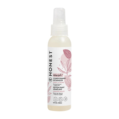 The Honest Company Conditioning Hair Detangler | Leave-in Conditioner + Fortifying Spray | Tear-free, Cruelty-Free, Hypoallergenic | Citrus Vanilla Refresh, 4 fl oz