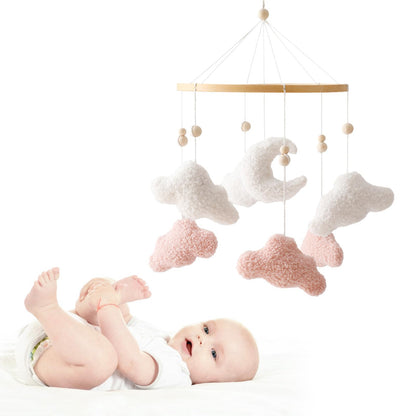 EERKEOD Baby Crib Mobile Bear Nursery Mobile for Boys Girls Teddy Velvet Mobile Nursery Decor for Infant Bedroom Hanging Baby Mobile for Bassinet Newborn Baby Gift（Brown Bear）