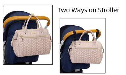 Small Diaper Bag Tote Crossbody, Medium Baby Bag Convertible Backpack for Women Diaper Purse