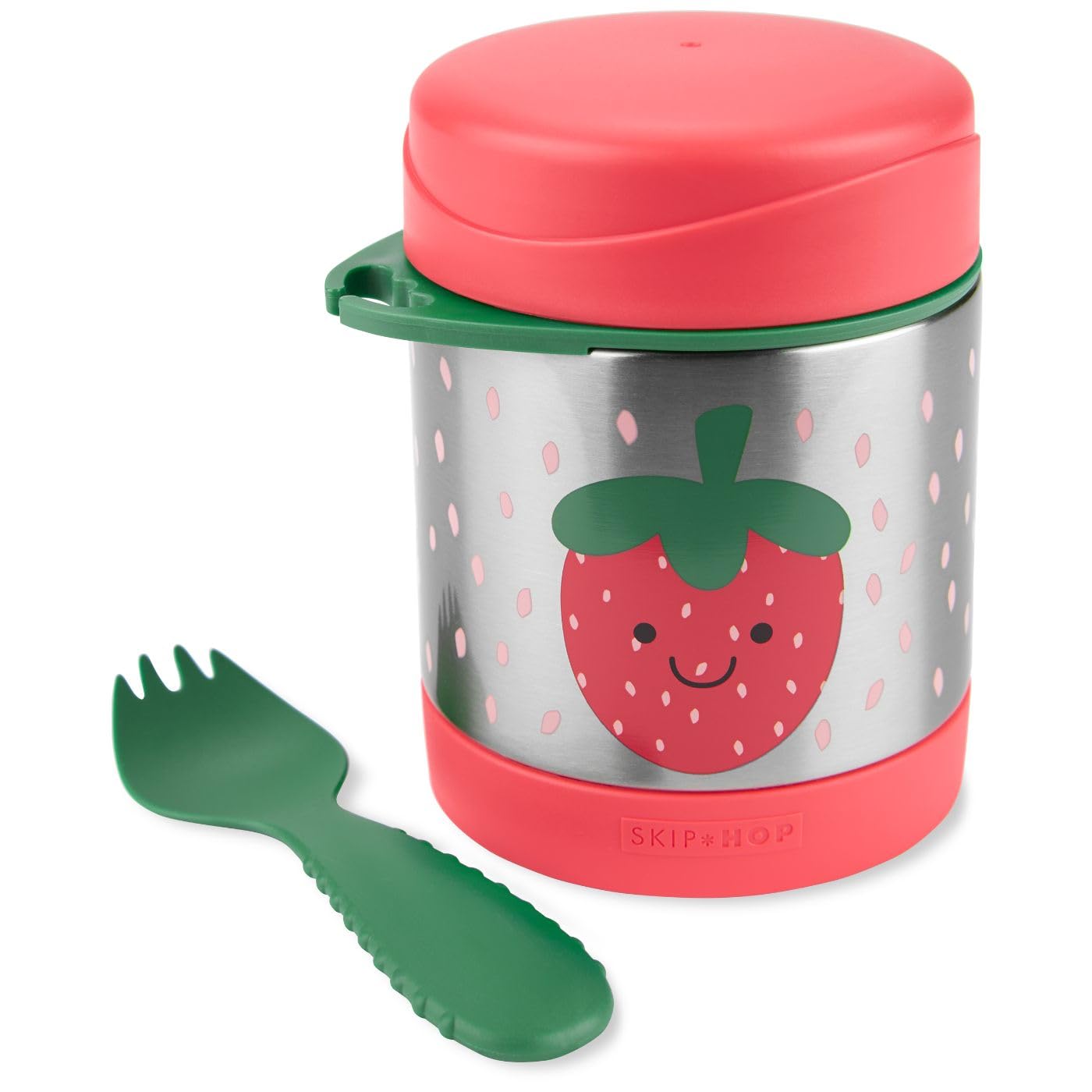 Skip Hop Insulated Baby Food Jar, Sparks Rocket, Stainless Steel, Holds 11oz