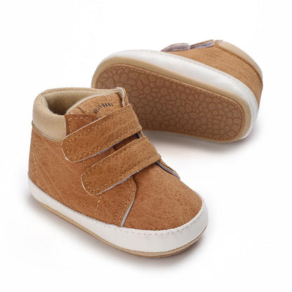Clowora Baby Boys Girls Shoes Non-Slip Rubber Sole Sneakers Infant First Walking Toddler Crib Shoes Newborn Loafers Flats.