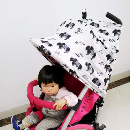 Nursing Cover Breastfeeding, Multi-use Baby CarSeat Cover Girls, Infant Stroller Car Seat Cover, Stretchy Carseat Canopy, Soft Breathable, Peony