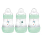 MAM Easy Start Anti-Colic Baby Bottles, Extra Slow Flow, Breastfeeding-Like Silicone Nipple Bottle, Reduces Colic, Gas, & Reflux, Easy-to-Clean, BPA-Free, Vented Baby Bottles for Newborns, 0-3 Months