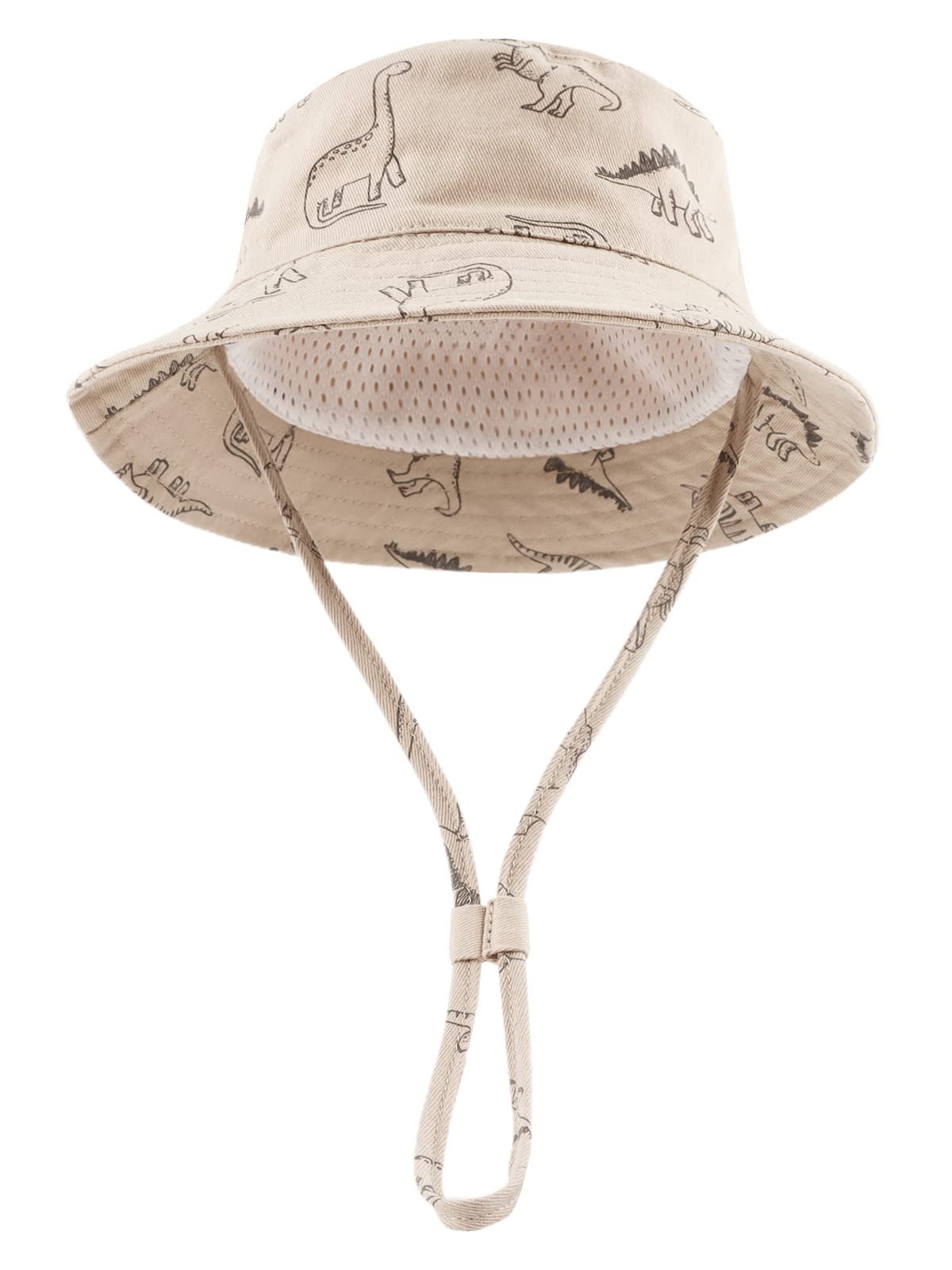 JANGANNSA Dinosaur Baby Boys Sun Hat Cotton Toddler Girls Bucket Hats Summer Sun Protect Cap for Kids